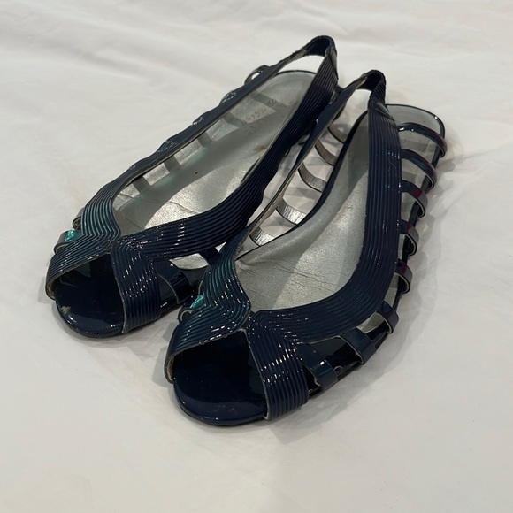 Jelly Navy Blue Sling Back Sandal - Picture 1 of 2